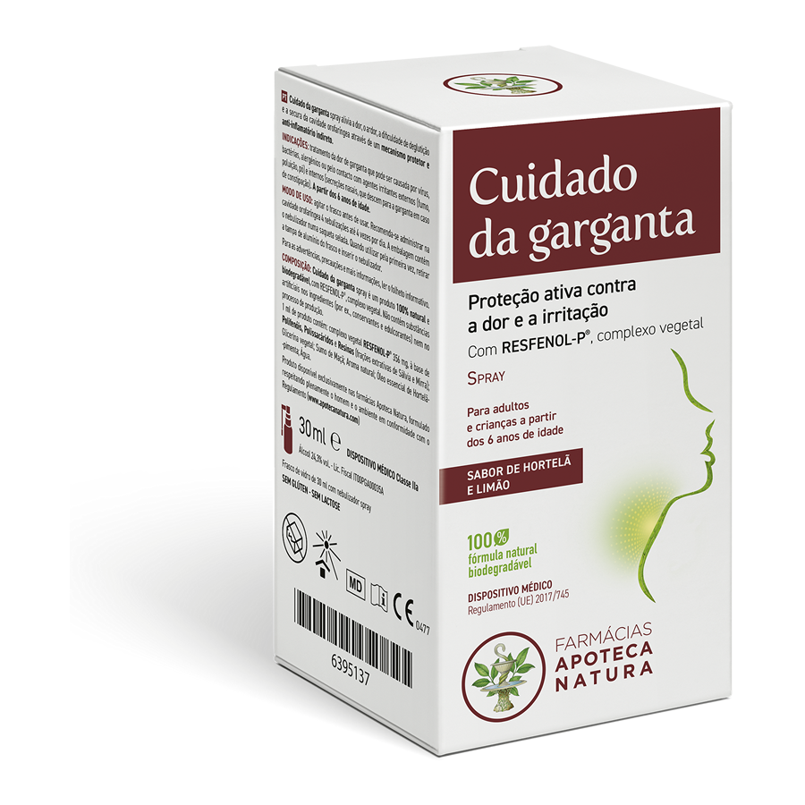 Cuidado da garganta – Spray - Apoteca Natura